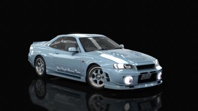 Nissan Skyline GTR R34 Mid Night Abflug | Car Mod | Assetto World