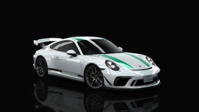 27 White Green Stripe