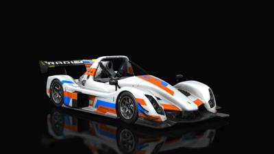 Orange Blue on White