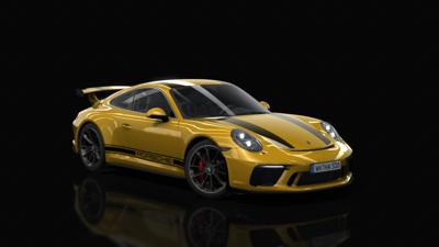 Yellow porsche