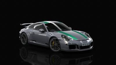 04 GT Silver Metallic Green Stripe