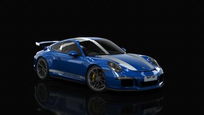 18 Blue Metallic Silver Stripe