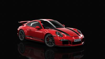 22 Carmine Red Black Stripe