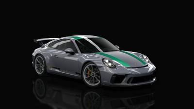 15 GT Silver Metallic Green Stripe