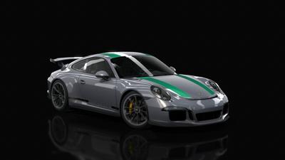 04 GT Silver Metallic Green Stripe