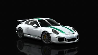 08 White Green Stripe
