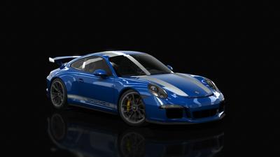 18 Blue Metallic Silver Stripe