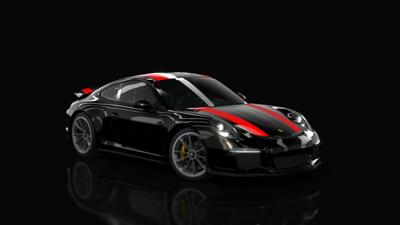 37_Jet Black Metallic C9X - Guards Red G84 - Silver