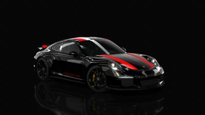 38_Jet Black Metallic C9X - Guards Red G84 - Black