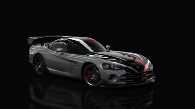 Viper Silver Red Stripe