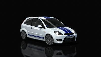 Frozen_White - Blue Stripes